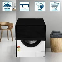 Star Weaves Washing Machine Cover for Bosch 6 Kg Fully-Automatic Front Load WAB16060IN - Waterproof & Dustproof Cover Black-thumb2