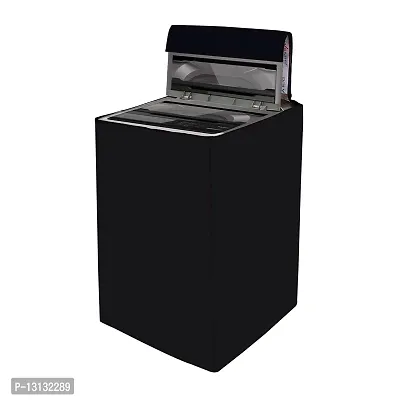 Star Weaves Washing Machine Cover For Fully Automatic Top Load Whirlpool Whitemagic Royal 6.5Kg Model - Waterproof & Dustproof Cover, Black