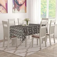 Star Weaves Dining Table Cover 6 Seater Printed Table Cover Without Lace Size 60""x90"" Inches - Waterpoof & Dustproof High Qualtiy Made in India Table Cover,KUM98-thumb2