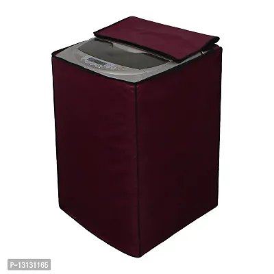 Star Weaves Top Load Washing Machine Cover Suitable for Samsung 6 kg, 6.2 Kg, 6.5 Kg, 7 Kg, 7.5 Kg (58cmsX58cmsX88cms) , Maroon Color