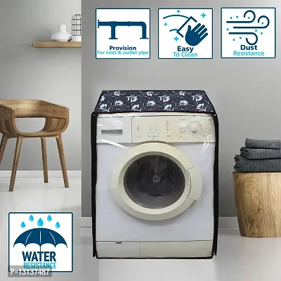 Star Weaves Front Load Washing Machine Cover for LG 5.5 Kg, 6 Kg & 6.5 Kg (60cmsX53cmsX86cms) | Waterproof & Dust-Proof Front Load Washing Machine Cover, KUM05-thumb2