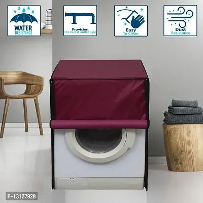 Star Weaves Waterproof Washing Machine Cover Compatible for 7Kg Front load Bosch WAK24268IN Serie 4 - Maroon-thumb3