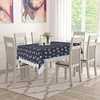 Star Weaves Dining Table Cover Big Size 8-10 Seater - Waterproof  Dustproof 8-10 Seater Table Cover with Lace 60x108 Inches KUM05-thumb2