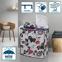 Star Weaves Washing Machine Cover for Whirlpool 9 Kg 5 Star Semi-Automatic Top Loading Washing Machine (ACE XL 9, Graphite Grey, 3D Scrub Technology)- KUM21-thumb1