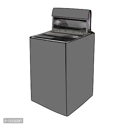 Star Weaves Washing Machine Cover For Fully Automatic Top Load LG T9077NEDL1 8Kg Model - Waterproof & Dustproof Cover, Grey