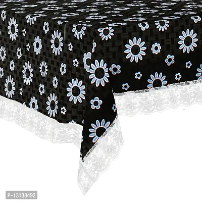 Star Weaves 10-12 Seater Dining Table Cover - Waterproof & Dustproof 6-8 Seater Table Cover with Lace 60x120 Inches KUM52-thumb5