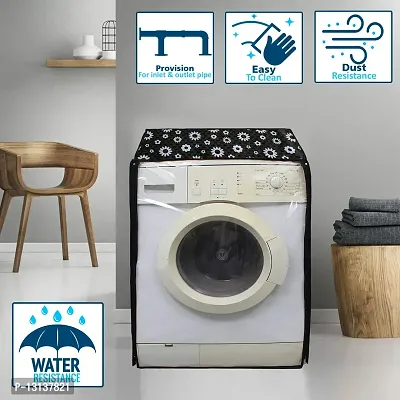 Star Weaves Front Load Washing Machine Cover for LG 5.5 Kg, 6 Kg & 6.5 Kg (60cmsX53cmsX86cms) | Waterproof & Dust-Proof Front Load Washing Machine Cover, KUM52-thumb2