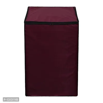 Star Weaves Top Load Washing Machine Cover Suitable for Samsung 6 kg, 6.2 Kg, 6.5 Kg, 7 Kg, 7.5 Kg (58cmsX58cmsX88cms) , Maroon Color-thumb5