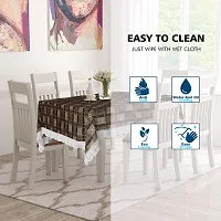 Star Weaves Dining Table Cover Big Size 8-10 Seater - Waterproof & Dustproof 8-10 Seater Table Cover with Lace 60x108 Inches KUM40-thumb3