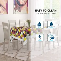 Star Weaves Dining Table Cover Big Size 8-10 Seater - Waterproof & Dustproof 8-10 Seater Table Cover with Lace 60x108 Inches KUM84-thumb3