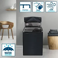 Star Weaves Top Load Washing Machine Cover Suitable for Samsung 6 kg, 6.2 Kg, 6.5 Kg, 7 Kg, 7.5 Kg (58cmsX58cmsX88cms), Grey Color-thumb1