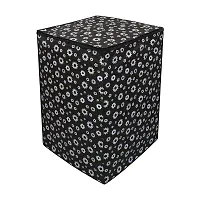 Star Weaves Washing Machine Cover Compatible for LG 7 kg Inverter Fully-Automatic Top Loading Washing Machine T70SPSF2Z Floral Pattern Black, KUM52-thumb4