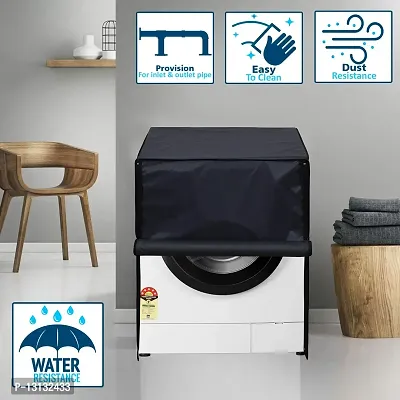 Star Weaves Washing Machine Cover for Whirlpool 9 Kg Fully-Automatic Front Load Fresh Care 9212 - Waterproof & Dustproof Cover Grey-thumb2