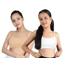 Stylish Cotton Blend Solid Bra for Women, Pack of 3-thumb3