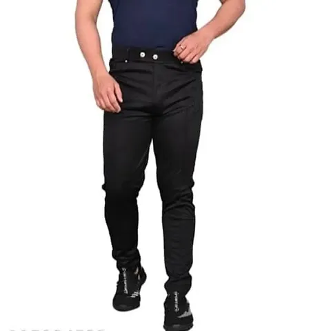 Stylish  Polyester Solid Casual Trousers for Men