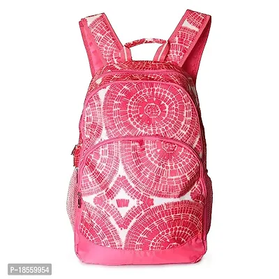 Designer Pink Polyester Solid Backpack-thumb0