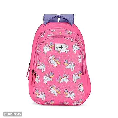 Designer Pink Polyester Solid Backpack-thumb0