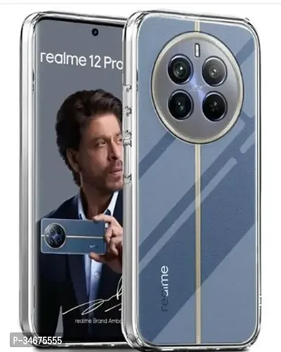 Stylish Blue Silicon Back Cover For Realme 12 Pro Plus 5G Mobile-thumb0