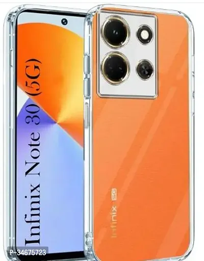 Stylish Orange Plastic Back Cover For Infinix Note 30 5G Mobile