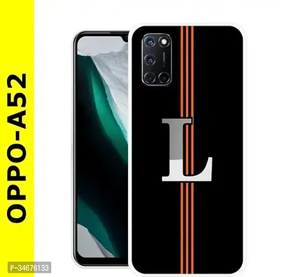 Stylish Black Plastic Back Cover For Oppo A53 Mobile