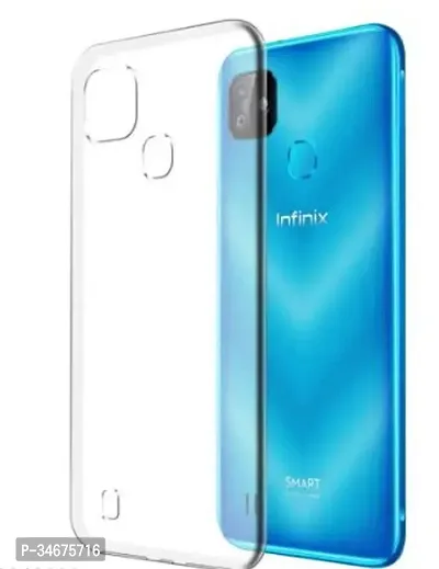 Stylish White Silicon Back Cover For Infinix Smart Hd 2021 Mobile