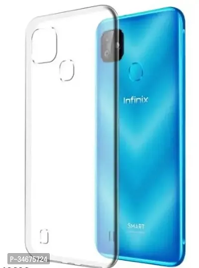 Stylish White Silicon Back Cover For Infinix Smart Hd 2021 Mobile