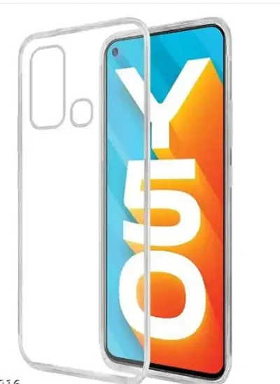 PrintYug Shockproof Crystal Clear Transparent Back Cover for Vivo Y30/Y50 | 360 Degree Protection | Protective Design