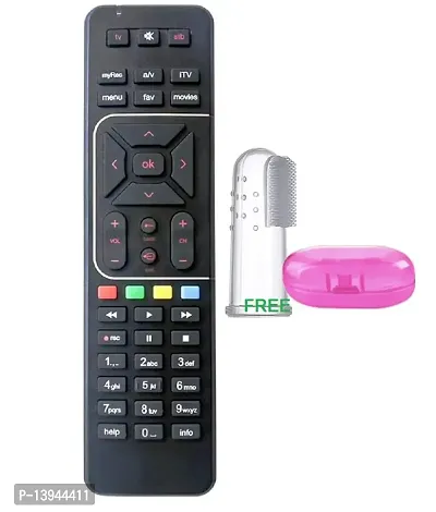 Airtel DigitalTV DTH Remote SD/HD/HD Recording Compatible for Television (Shining Black )-thumb0