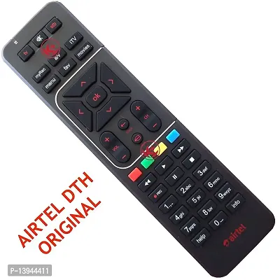 Airtel DigitalTV DTH Remote SD/HD/HD Recording Compatible for Television (Shining Black )-thumb2