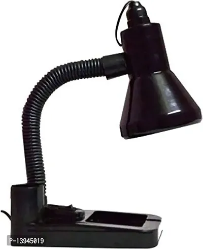 COSMOS SYSTEMS Stylish Regular Switch On and Off Table Lamp for Study and Work (Black)