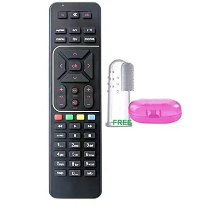 Airtel DigitalTV DTH Remote SD/HD/HD Recording Compatible for Television (Shining Black )
