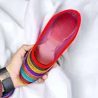 Elegant Multicoloured Synthetic Leather Printed Bellies For Women-thumb4