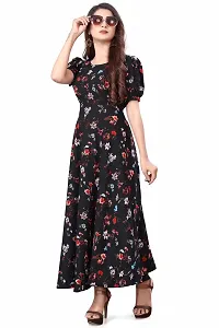 QENA Women A LINE Maxi Dress (XXXXX-Large) Black-thumb4