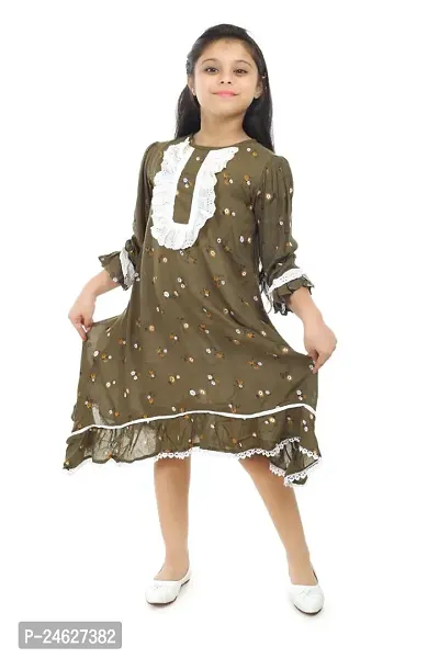 Fabulous Cotton Fit And Flare Dress For Girls