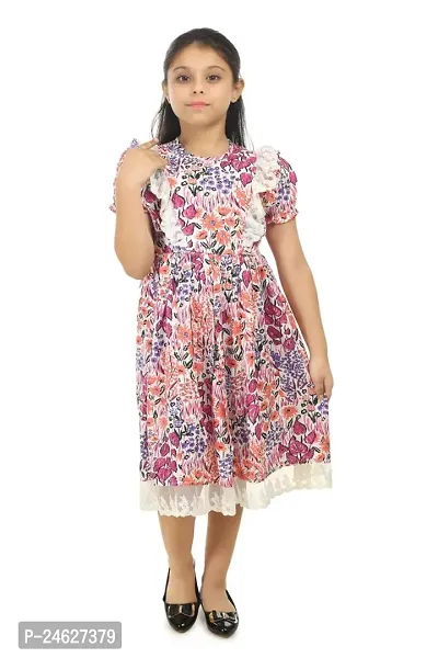 Fabulous Cotton Fit And Flare Dress For Girls-thumb0
