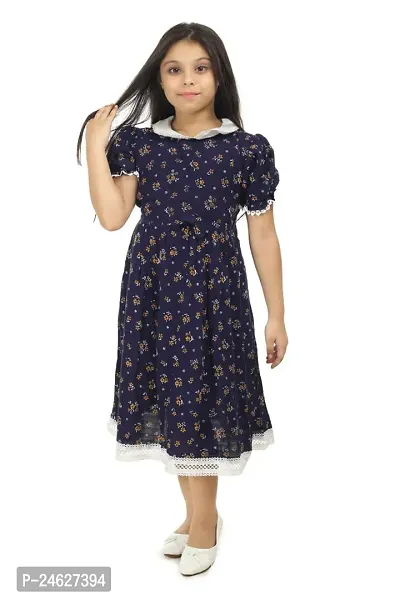 Fabulous Cotton Fit And Flare Dress For Girls-thumb0