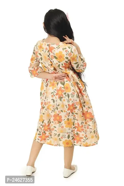 Fabulous Cotton Fit And Flare Dress For Girls-thumb2