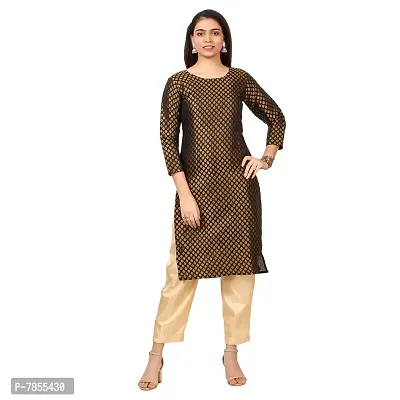 Emeris Women's Chanderi Kurta With Pant-thumb0