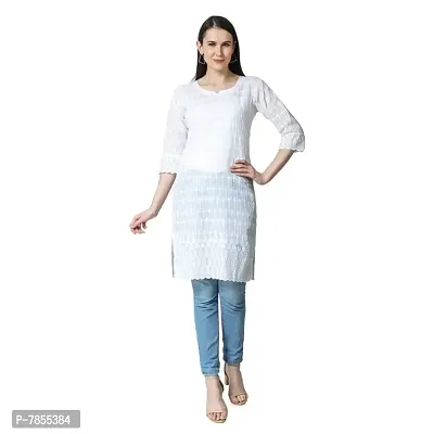 Emeris Women's Cotton Sequence Straight Kurtra-thumb2