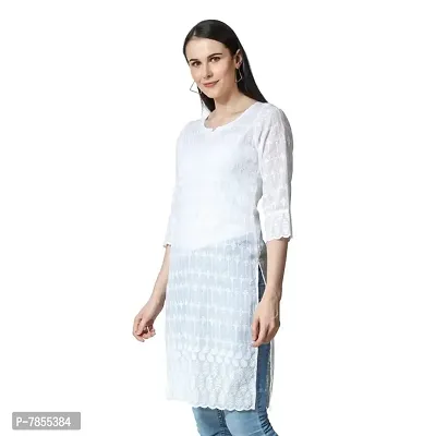 Emeris Women's Cotton Sequence Straight Kurtra-thumb3