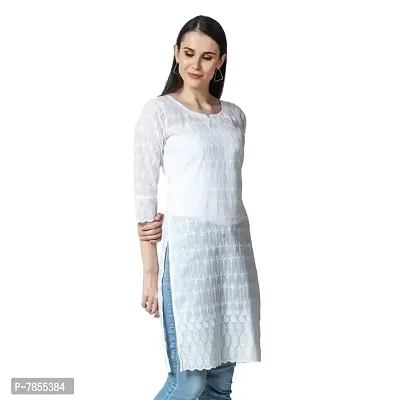 Emeris Women's Cotton Sequence Straight Kurtra-thumb4