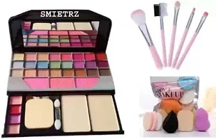 SmieTrz MAKEUP KIT 6155 + BRUSHES 5p + BLENDER-thumb1