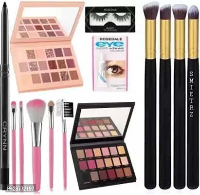 SmieTrz Eyelash Nude Signature Glam Eyeshadow Palette  Studio Perfect Makeup Brush-thumb2