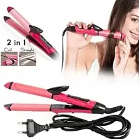 SMIETRZ 2 In 1 Hair Straightener | Hair Straighteners And Curler For Women And Girls?(Multicolor)-thumb3