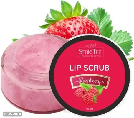 SmieTrz?The Natural Wash Lip Scrub for tanned  darkened lips Raspberry (Pack of: 1, 10 g)