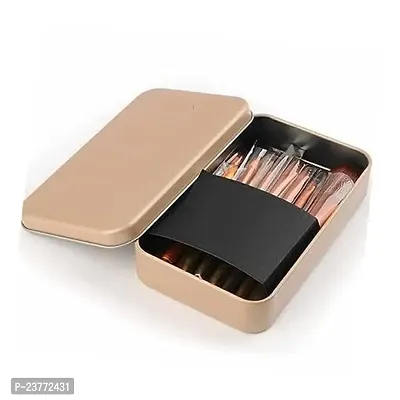 Smietrz Makeup Brush Sets - 12 Pcs Brown Makeup Brushes For Foundation Eyeshadow Eyebrow Eyeliner Blush Powder Concealer Contour