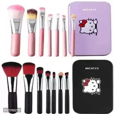 SmieTrz Hello Kitty Black and Pink Brush Pack of 14 (Pack of 7)