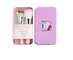 Smietrz 6155 Multicolour Makeup Kit and 7 Pink Makeup Brushes Set, 36H Waterproof Eyeliner Pencil with Pink Beauty Blender - (Pack of 10)-thumb1