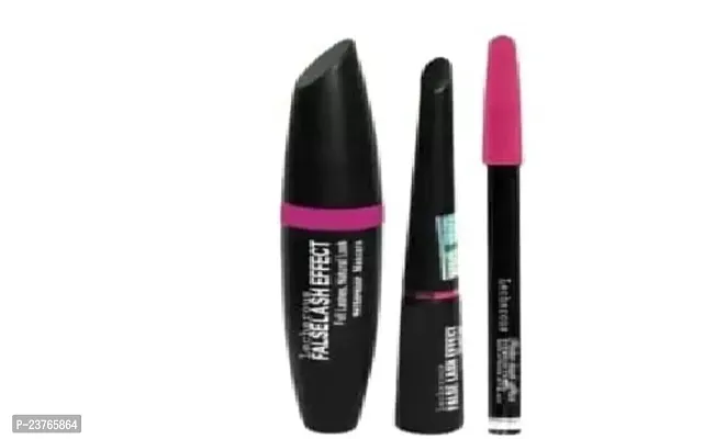 SmieTrz Combo Pack of Kajal with Eyeliner and Mascara 3 in 1 (1 Items in The Set)