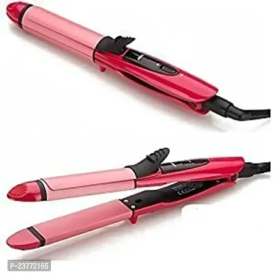 SMIETRZ 2 In 1 Hair Straightener | Hair Straighteners And Curler For Women And Girls?(Multicolor)-thumb0